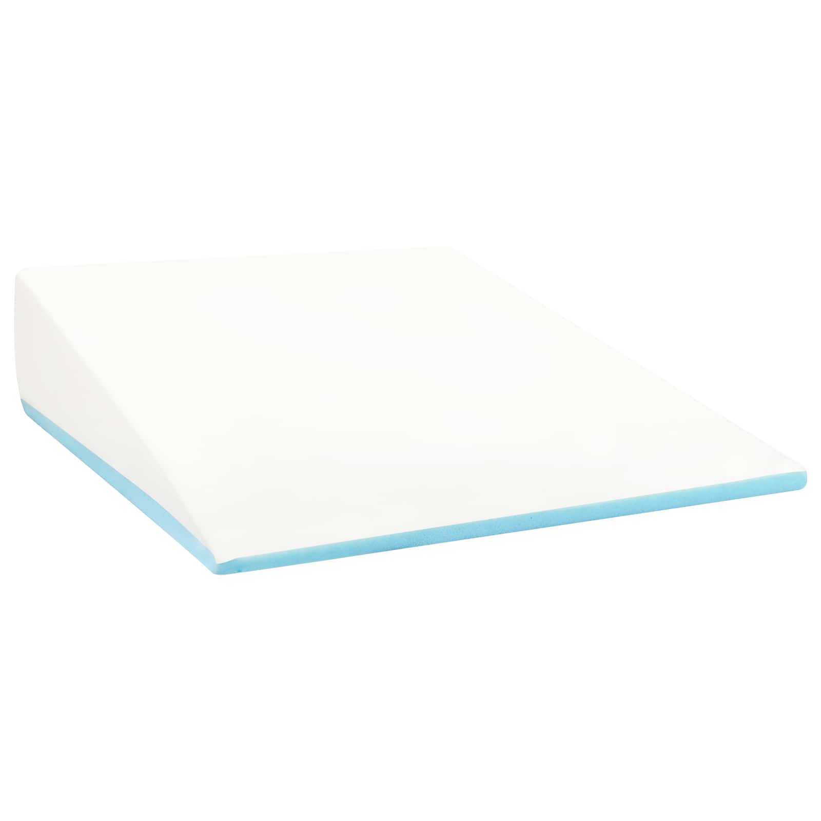Vinkelpude Ensfarvet Hvid 69 x 64 x 19 cm Memory Skum