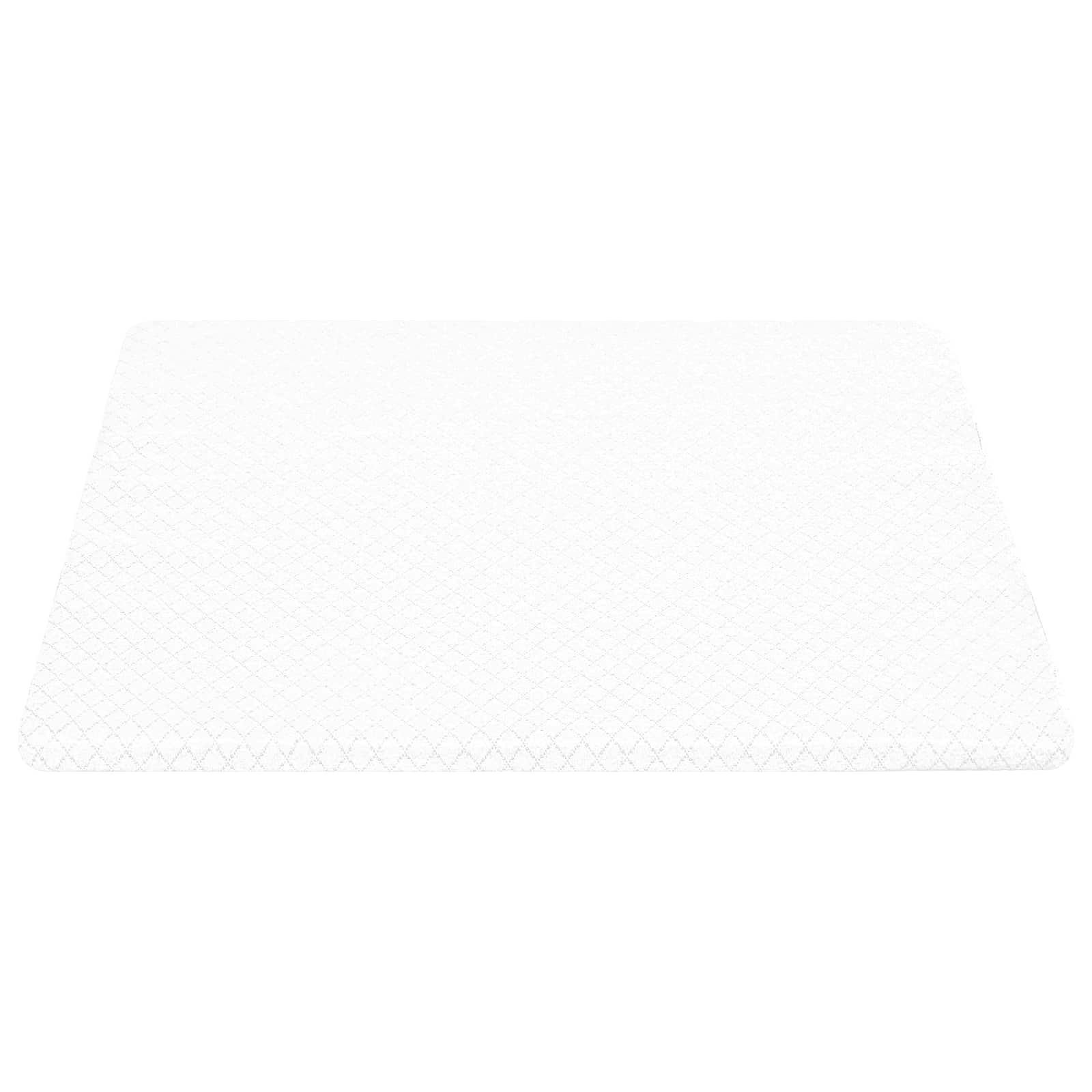 Vinkelpude Ensfarvet Hvid 69 x 64 x 19 cm Memory Skum
