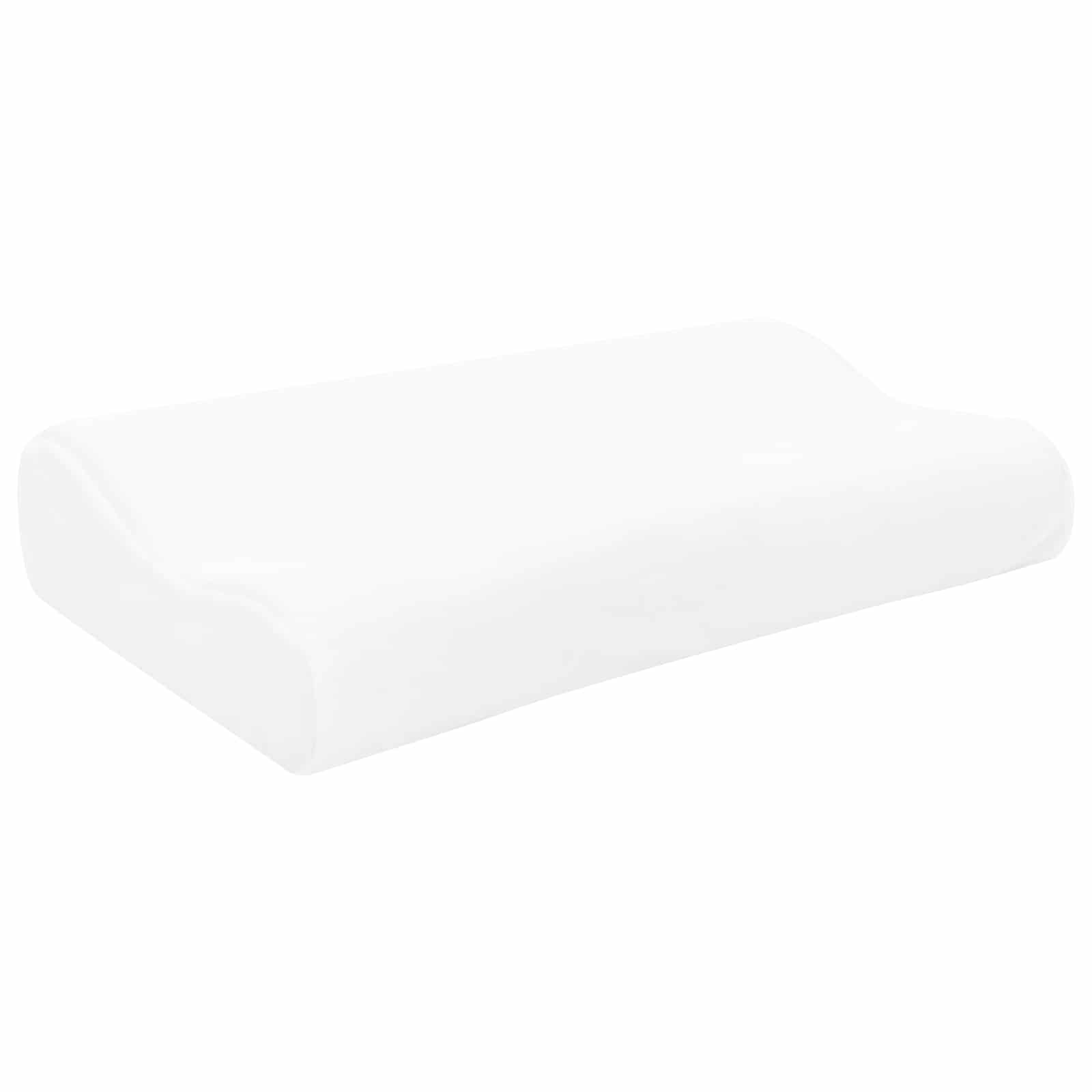 Sovepude Ensfarvet Hvid 50 x 30 x 10,5 cm Memory Skum
