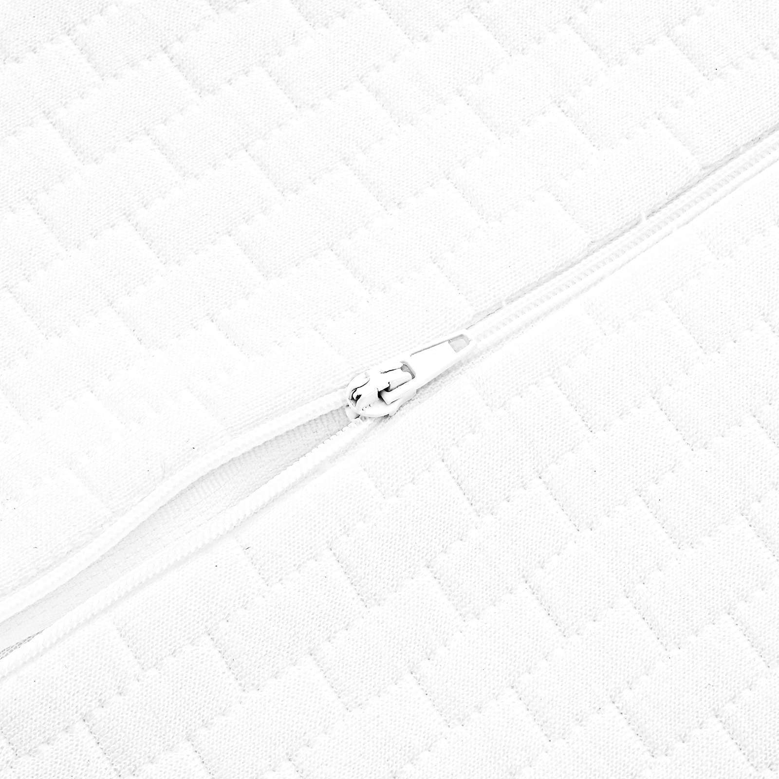 Sovepude Ensfarvet Hvid 80 x 40 x 12,5 cm Memory Skum