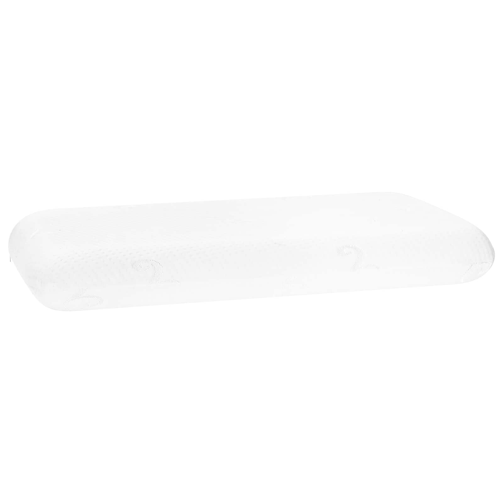 Sovepude Ensfarvet Hvid 70 x 36 x 11,5 cm Memory Skum
