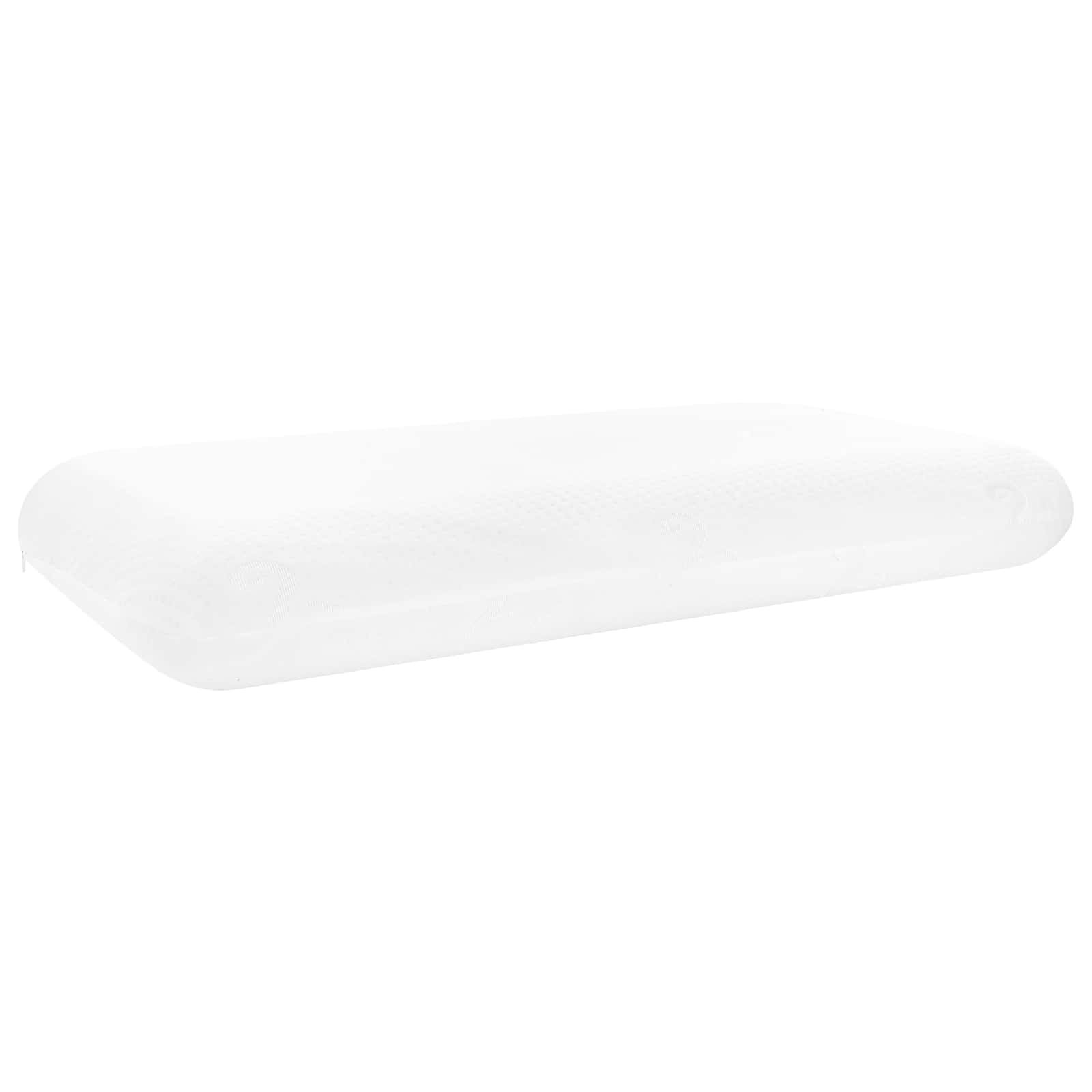 Sovepude Ensfarvet Hvid 74 x 39 x 13 cm Memory Skum