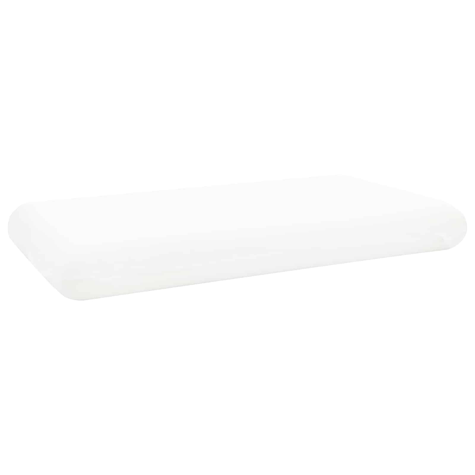 Sovepude Ensfarvet Hvid 74 x 39 x 13 cm Memory Skum