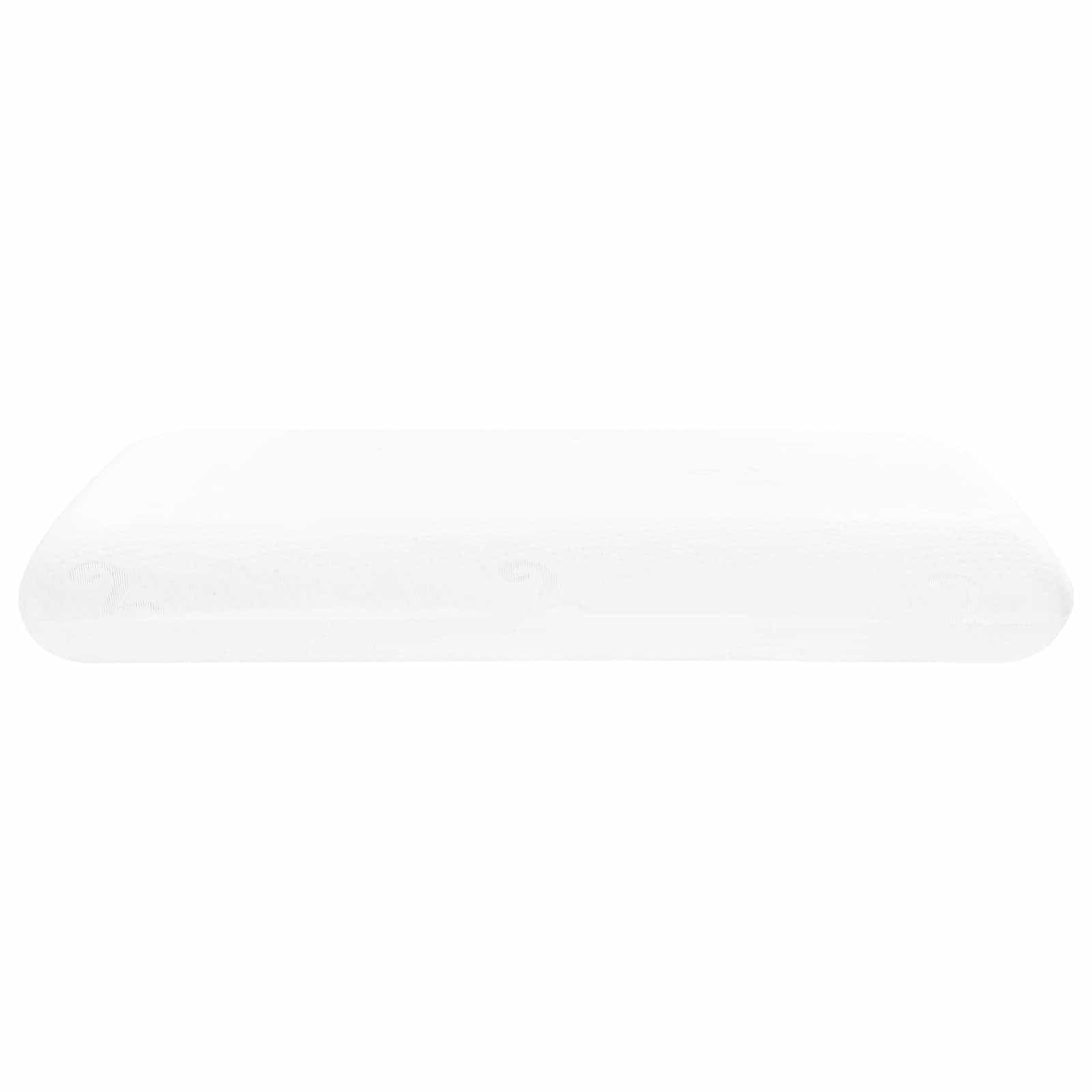 Sovepude Ensfarvet Hvid 74 x 39 x 13 cm Memory Skum