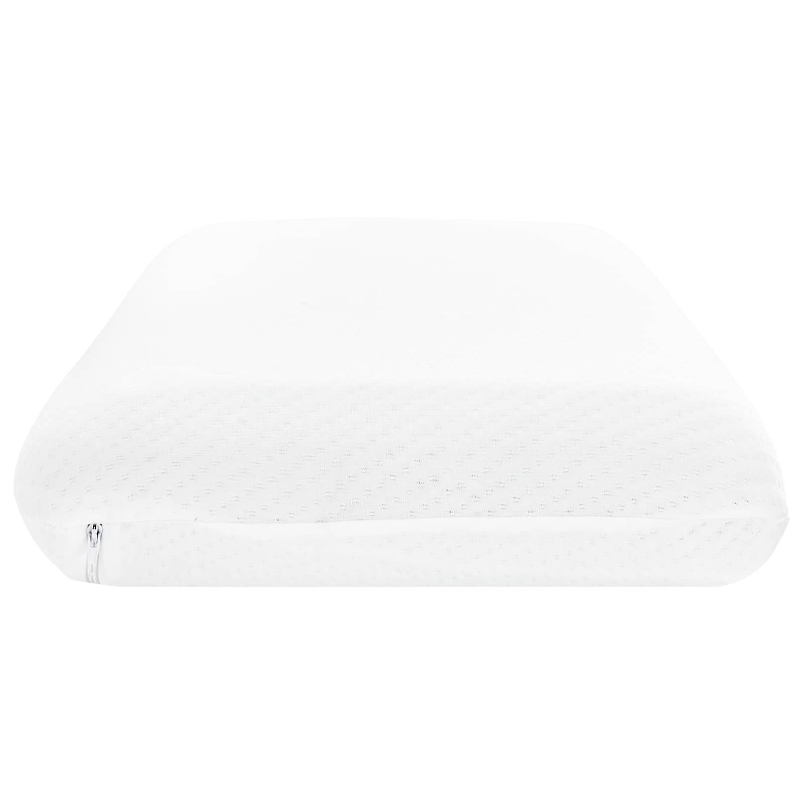 Sovepude Ensfarvet Hvid 74 x 39 x 13 cm Memory Skum