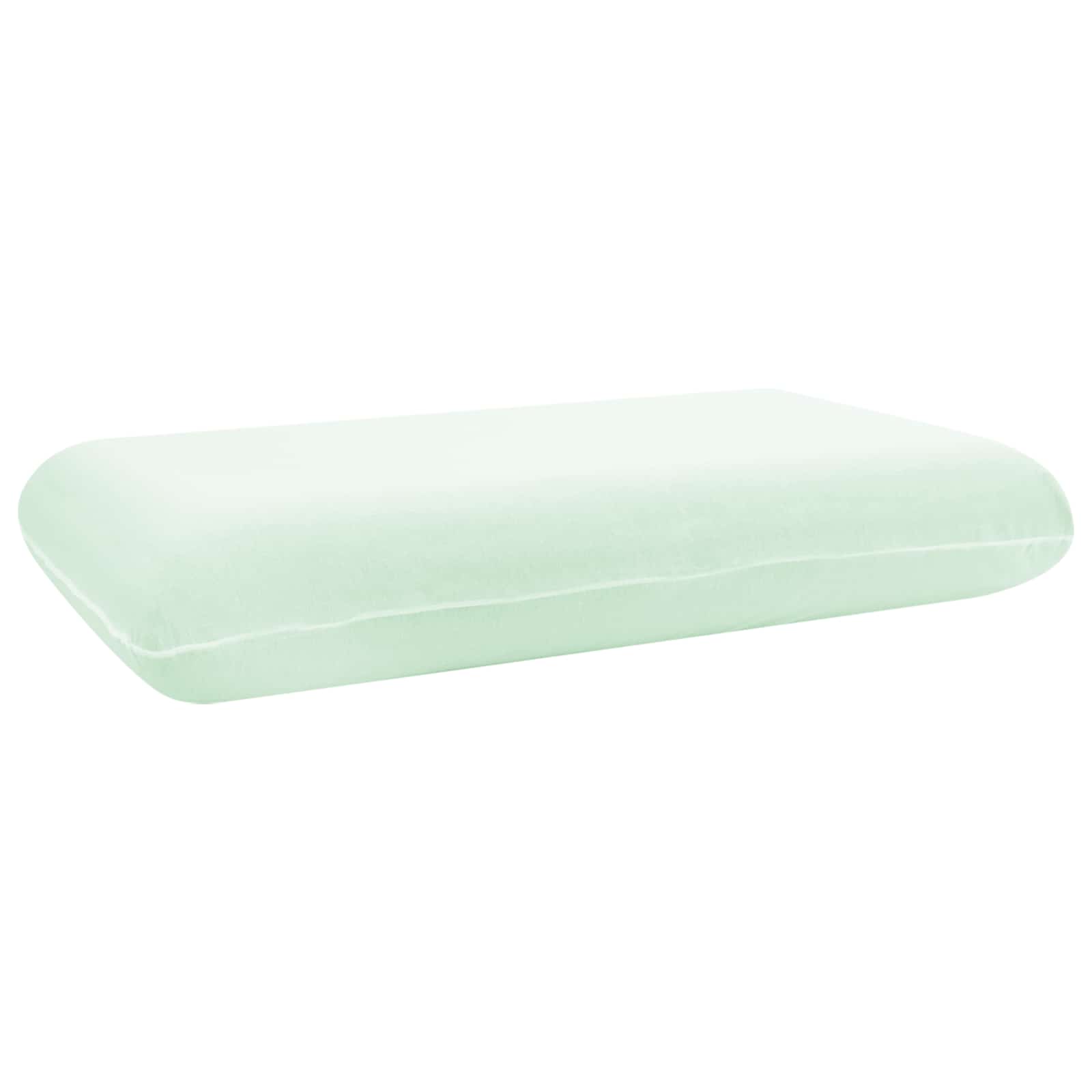 Sovepude Ensfarvet Hvid 74 x 39 x 13 cm Memory Skum