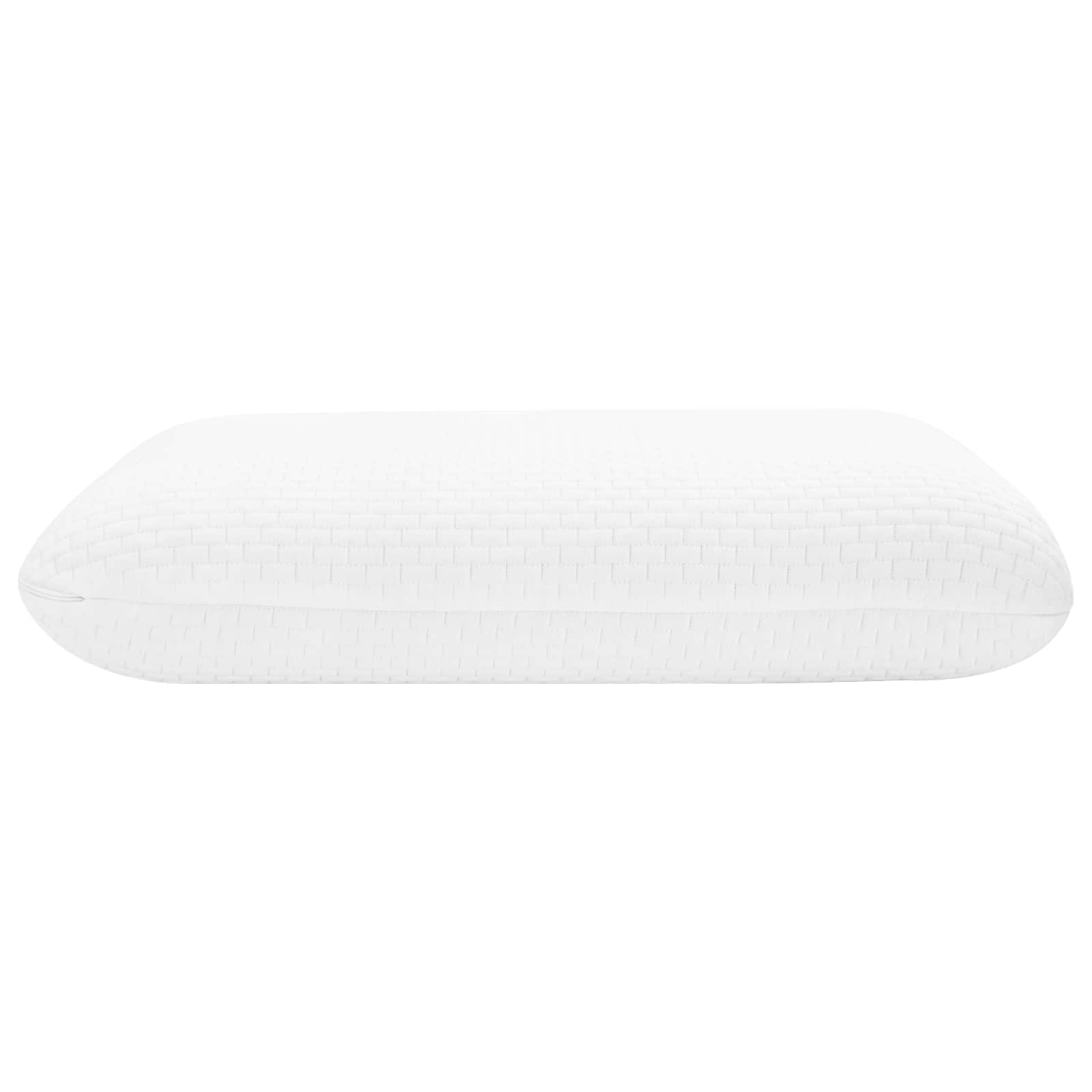 Sovepude Ensfarvet Hvid 74 x 39 x 13 cm Memory Skum