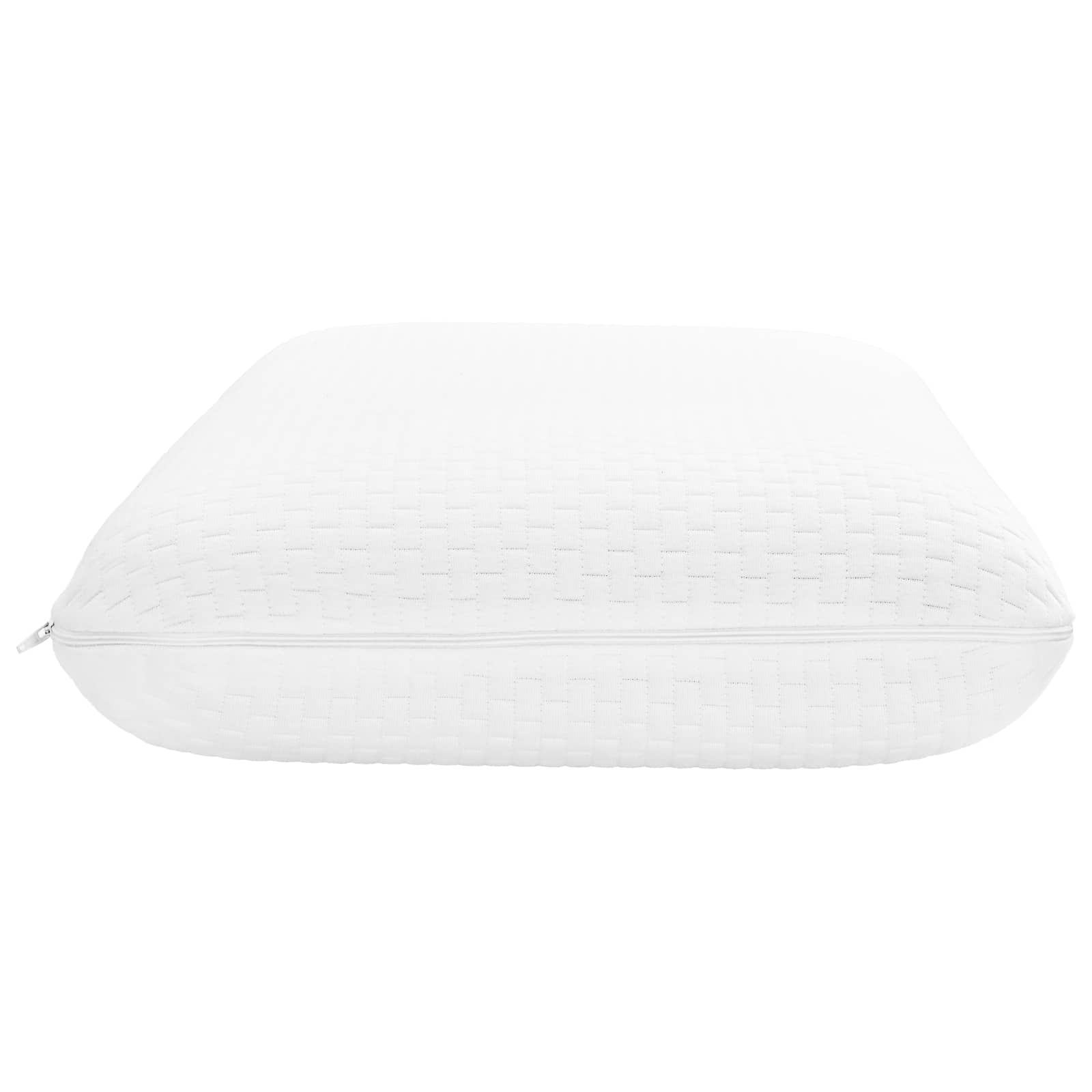 Sovepude Ensfarvet Hvid 74 x 39 x 13 cm Memory Skum