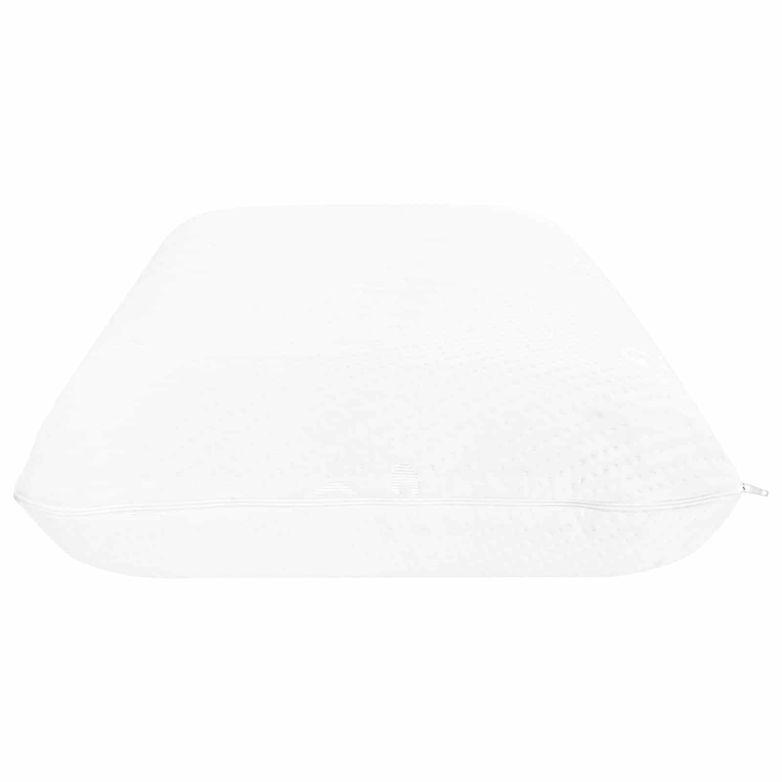Sovepude Ensfarvet Hvid 74 x 39 x 13 cm Gel Hukommelsesskum
