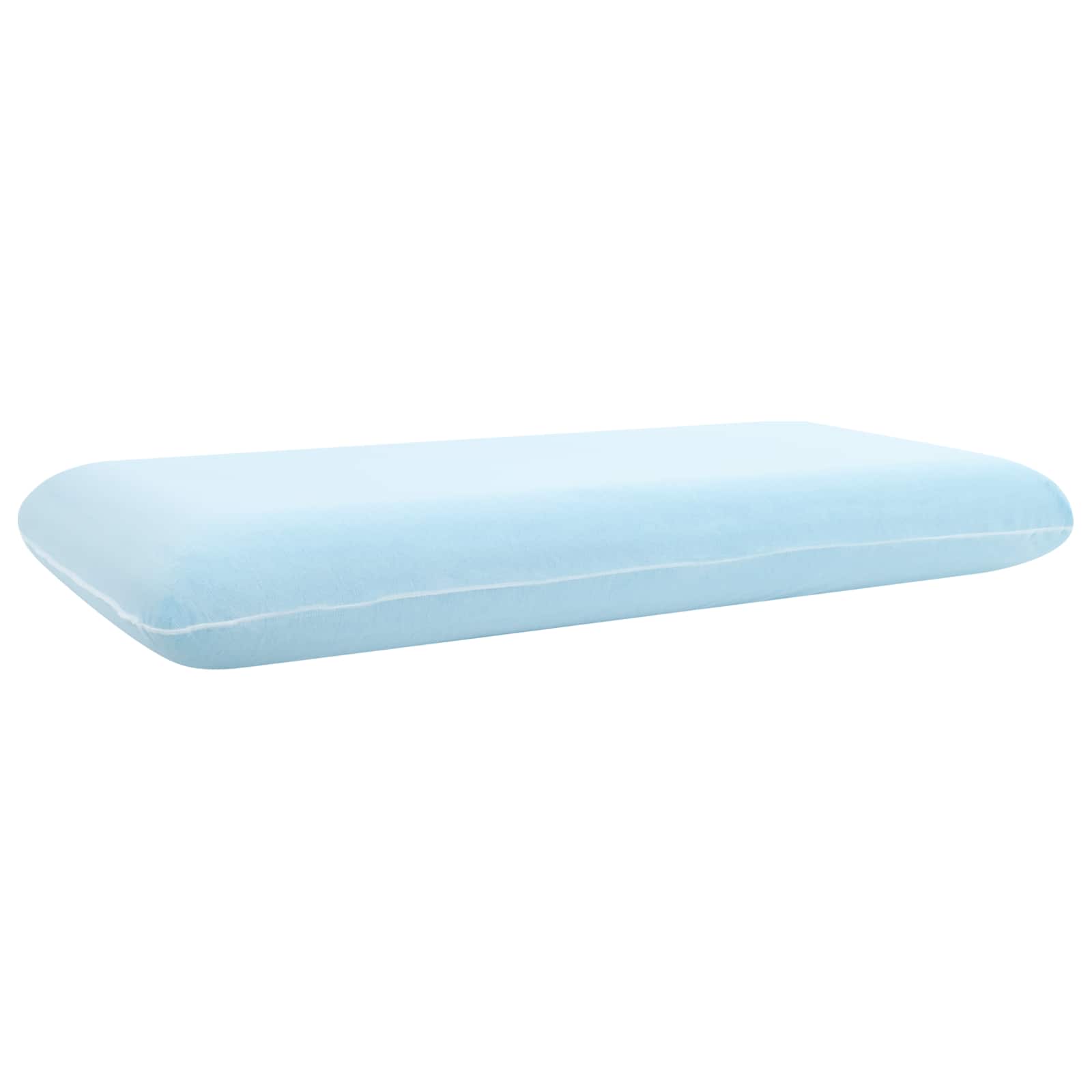 Sovepude Ensfarvet Hvid 90 x 40 x 13 cm Gel Hukommelsesskum