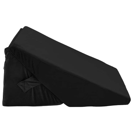 Vinkelpude Sort 55 x 55 x 26 cm Memory Skum