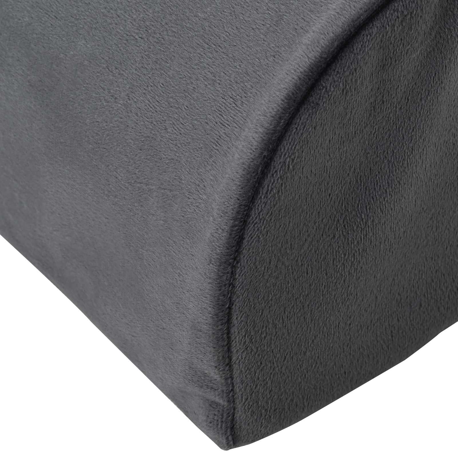 Fodstøttepude Ensfarvet Grå 42 x 18 x 13 cm PU Skum