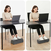 Fodstøttepude Ensfarvet Grå 42 x 18 x 13 cm PU Skum