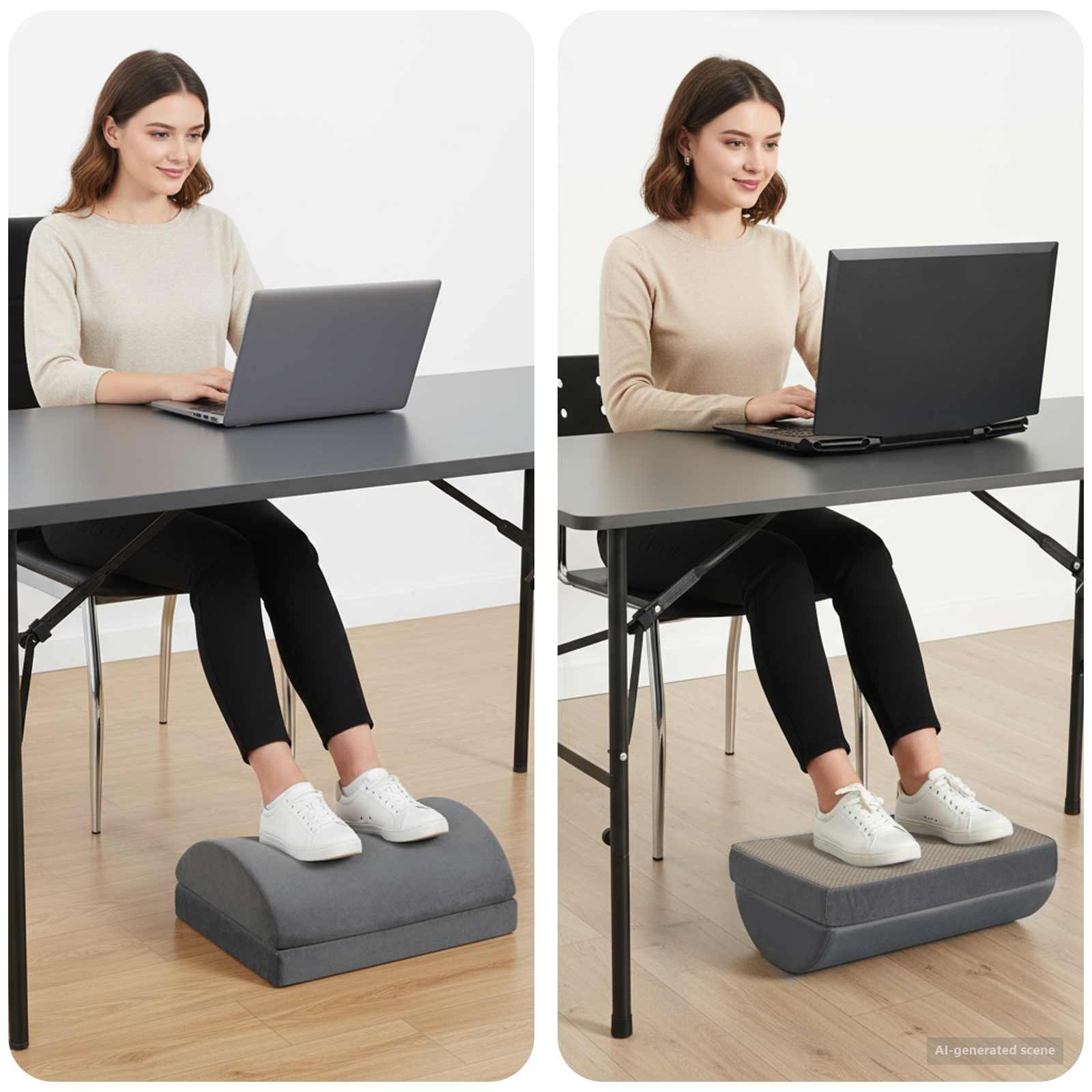 Ensfarvet Grå 44 X 29 X 17 Cm Pu Skum - Vidaxl