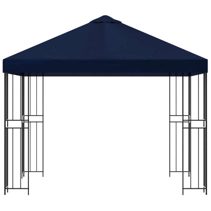 Pavillon 3 x 3 m Blå Polyester og Stål 190 gsm