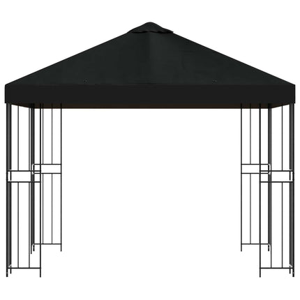 Pavillon 3 x 3 m Sort Polyester og Stål 190 gsm
