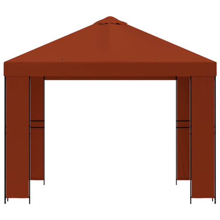 Pavillon 3 x 3 m Terrakotta Polyester og Stål 190 gsm