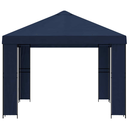 Pavillon 4 × 3 m Blå Polyester og Stål 190 gsm