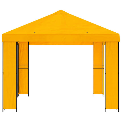 Pavillon 4 × 3 m Gul Polyester og Stål 190 gsm