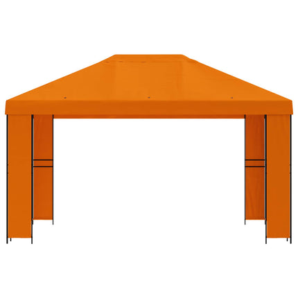 Pavillon 4 × 3 m Orange Polyester og Stål 190 gsm