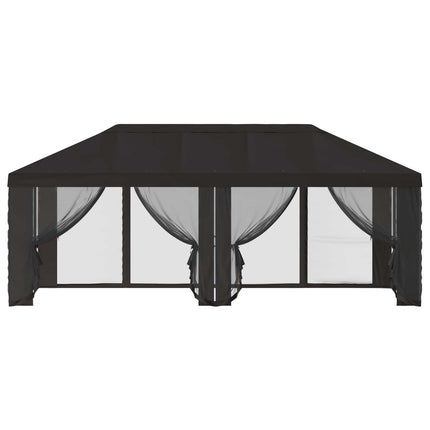 Gazebo Cover med sidevægge 6 x 3 m Antracit Polyester 190