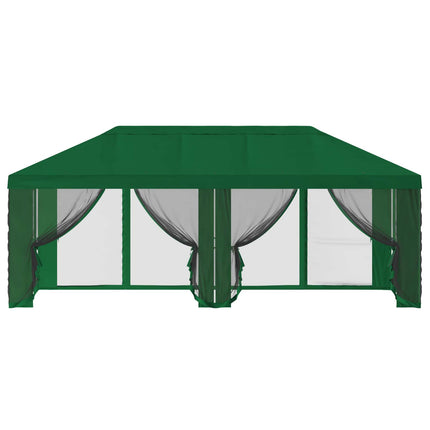 Gazebo Cover med sidevægge 6 x 3 m Grøn Polyester 190