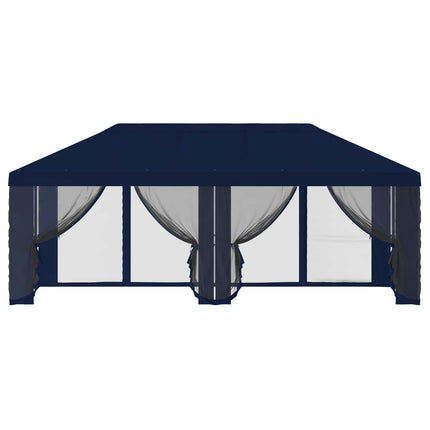 Gazebo Cover med sidevægge 6 x 3 m Blå Polyester 190