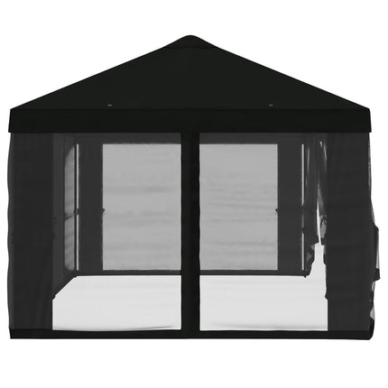 Gazebo Cover med sidevægge 6 x 3 m Sort Polyester 190