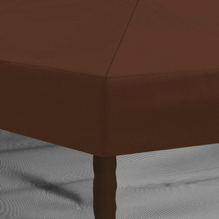 Gazebo Cover med sidevægge 6 x 3 m Brun Polyester 190