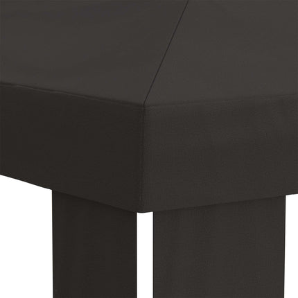 Gazebo Dække 6 x 3 m Antracit Polyester 190 gsm