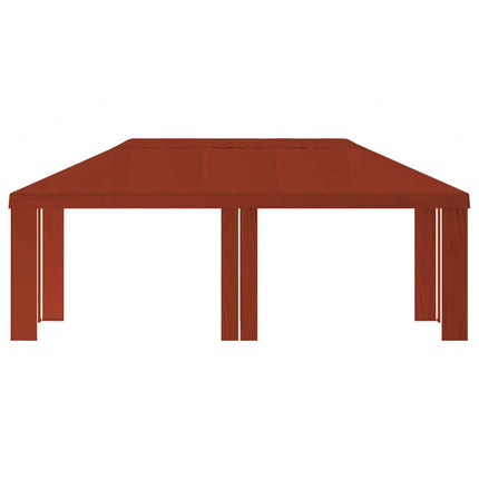 Gazebo Dække 6 x 3 m Terrakotta Polyester 190 gsm