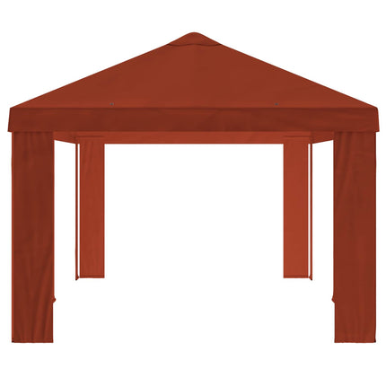 Gazebo Dække 6 x 3 m Terrakotta Polyester 190 gsm