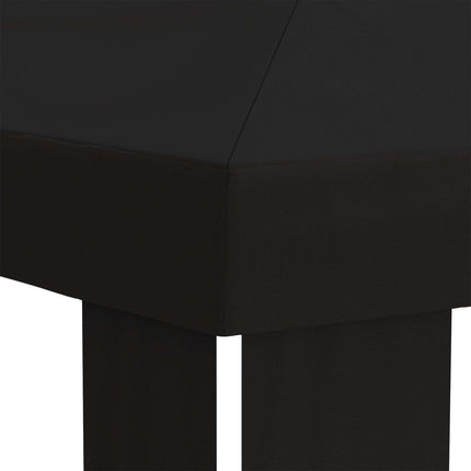 Gazebo Dække 6 x 3 m Sort Polyester 190 gsm