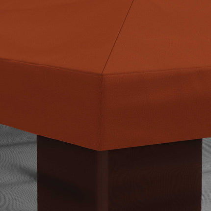 Gazebo Cover med sidevægge Terrakotta 600,5 x 300,5 cm