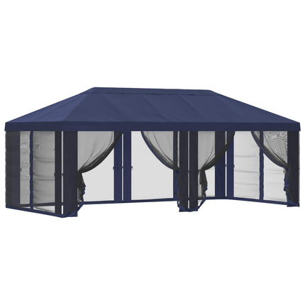 Gazebo Cover med sidevægge Blå 600,5 x 300,5 cm Polyester