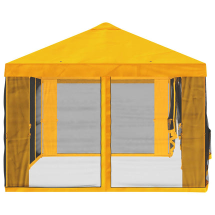 Gazebo Cover med sidevægge Gul 600,5 x 300,5 cm Polyester
