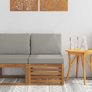 Udendørs Mellem Sofa Massivt Akacietræ Naturfarvet