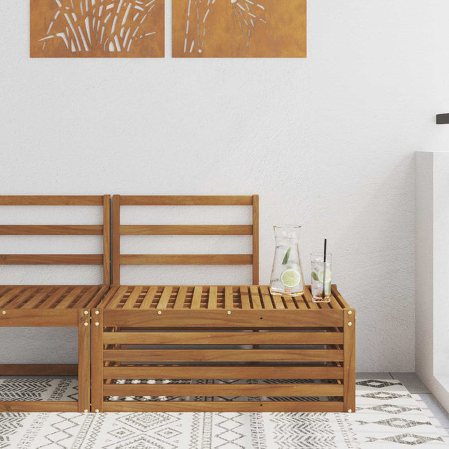 Udendørs Modulsofa Naturfarvet 91 x 63 x 73 cm