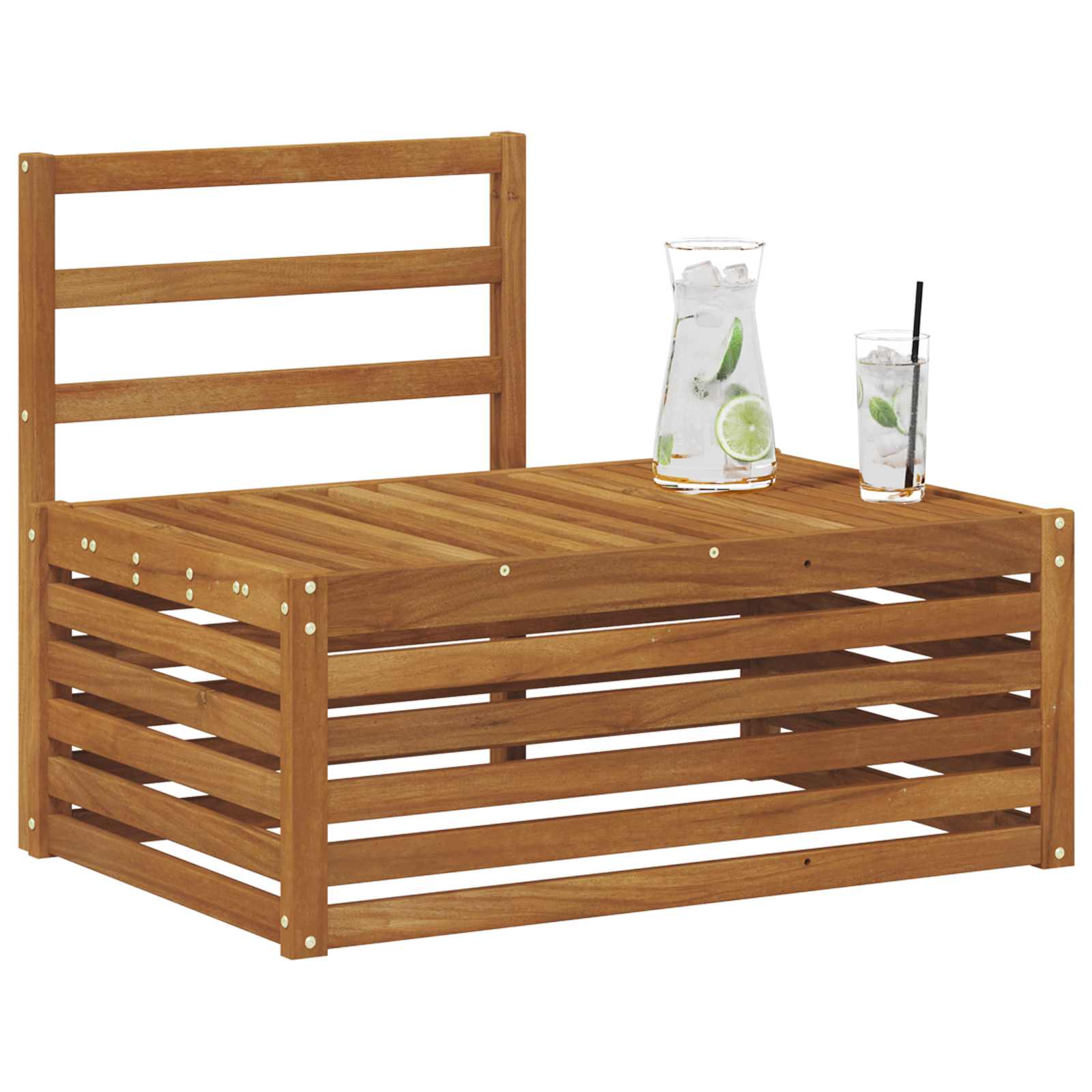 Udendørs Modulsofa Naturfarvet 91 x 63 x 73 cm