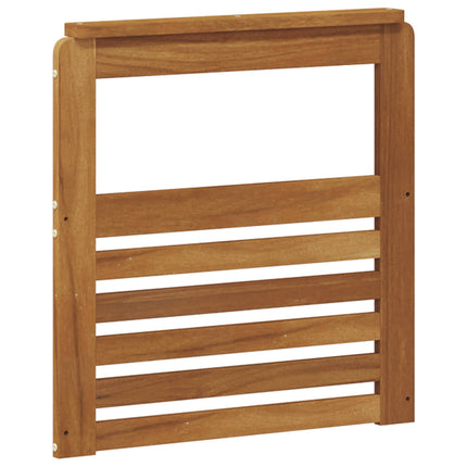 Armlæn 2 pcs Brun 59 x 6 x 61 cm Konstrueret træ