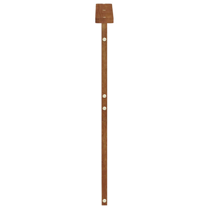 Armlæn 2 pcs Brun 59 x 6 x 61 cm Konstrueret træ