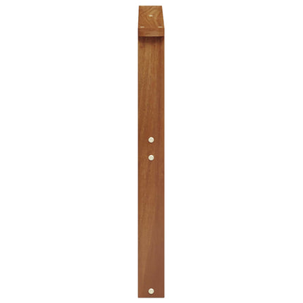 Armlæn 2 pcs Brun 60 x 6 x 61 cm Konstrueret træ