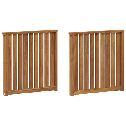 Armlænet 2 pcs Brun 60 x 6 x 61 cm Konstrueret træ
