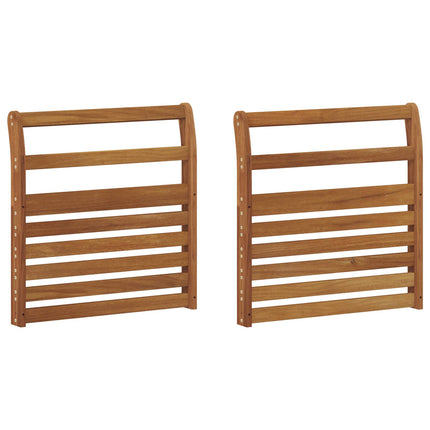 Armlæn 2 pcs Naturfarvet 58,5 x 8 x 60 cm Massivt Akacietræ