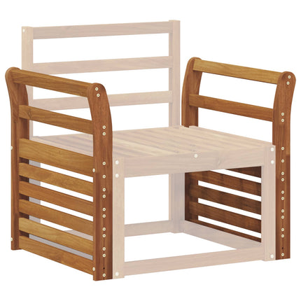Armlæn 2 pcs Naturfarvet 58,5 x 8 x 60 cm Massivt Akacietræ