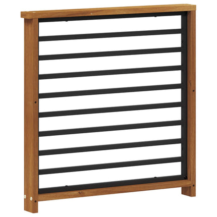 Armlæn 2 pcs Naturfarvet 60 x 6 x 61 cm Massivt Akacietræ