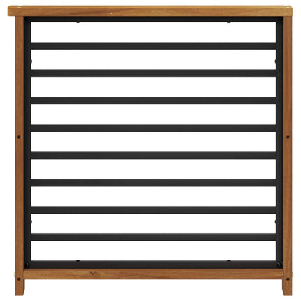 Armlæn 2 pcs Naturfarvet 60 x 6 x 61 cm Massivt Akacietræ