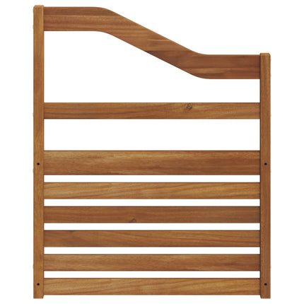 Armlæn 2 pcs Brun 59 x 4 x 73 cm Konstrueret træ