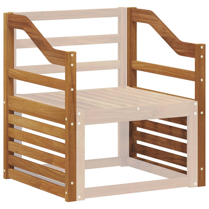 Armlæn 2 pcs Brun 59 x 4 x 73 cm Konstrueret træ