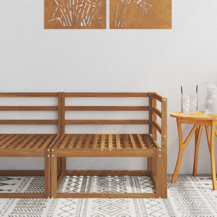 Udendørs Hjørnesofa Naturfarvet 83 x 83 x 73 cm